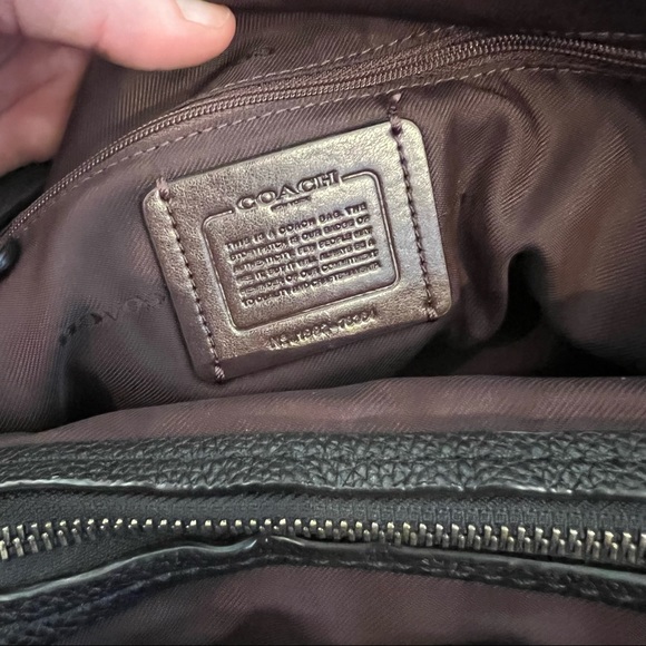 Coach Dalton 31 black tote with gunmetal hardware - Picture 8 of 13